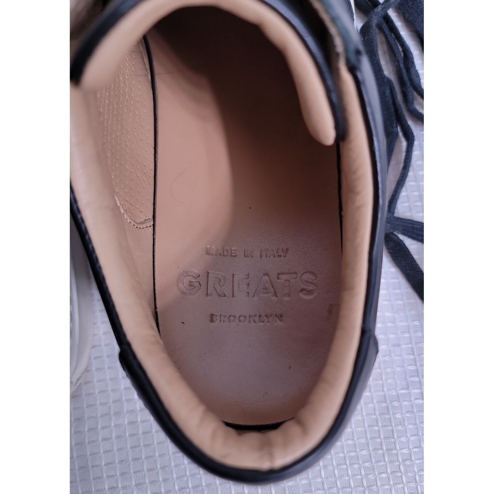 GREATS Black Low Profile Sneaker Shoes‎ Made in Italy Women's US8/38 - Picture 10 of 12